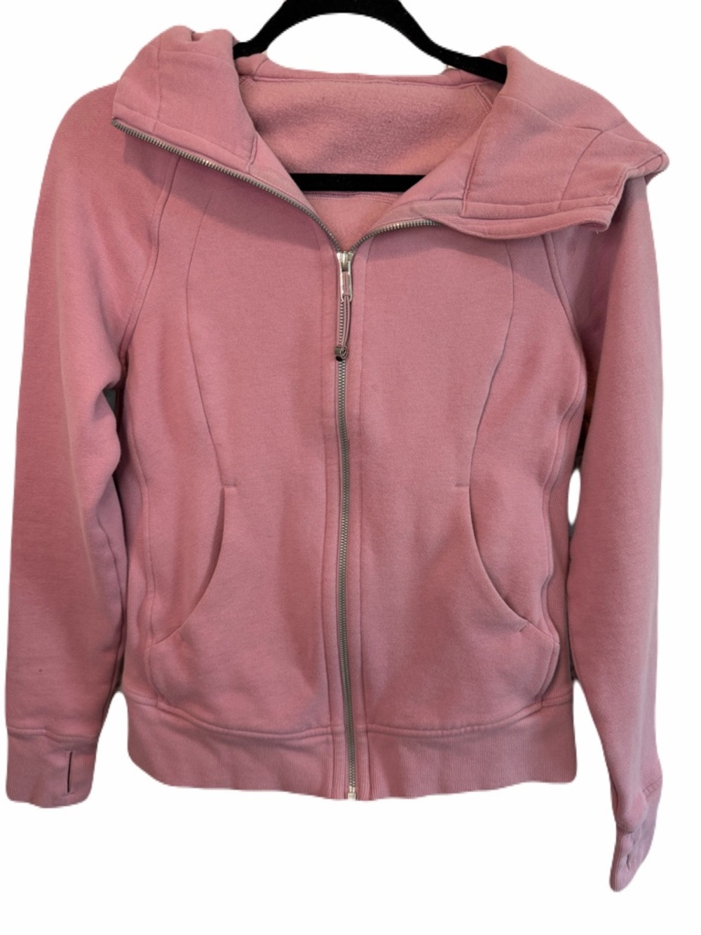 Lululemon Scuba Full Zip Hoodie Jacket size 6 Mauve Purple / Pink Colorway